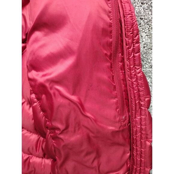 Cabela's Women's Med Reg Red Puffer 750 Filled Down Jacket Embroidered Logo - Picture 15 of 15